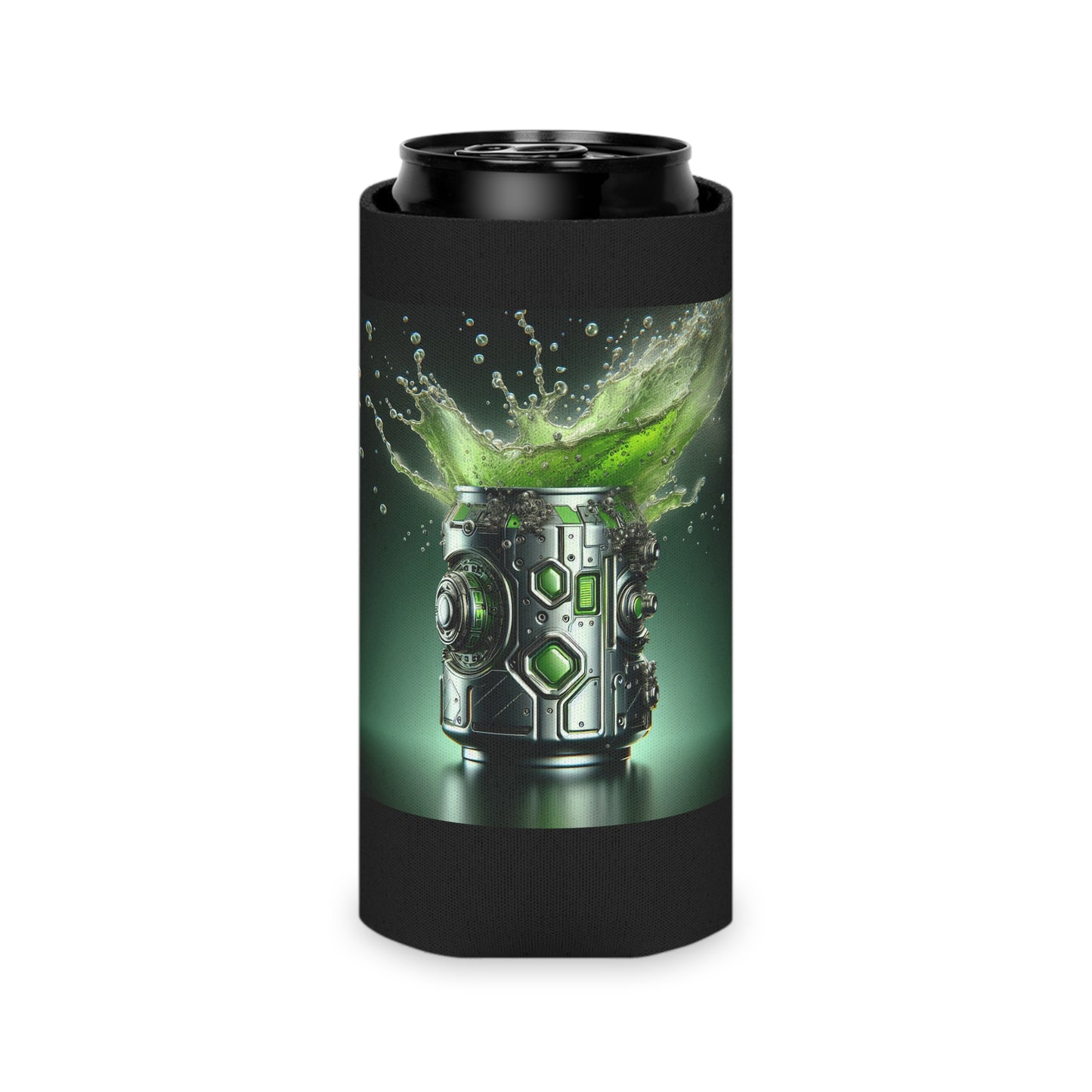 Futuristic Can Cooler - Stay Cool Longer "Beersplosion" By ZabzLabz (Regular & Slim Can Available)