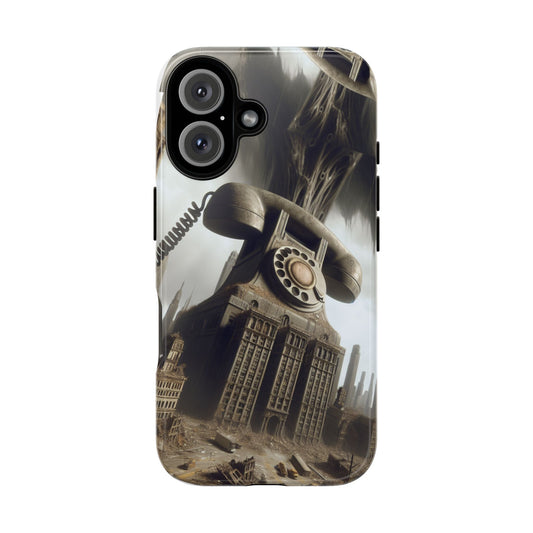 iPhone 16 Hard Case - Tough Cases, Tough Image "Telephone" By ZabzLabz