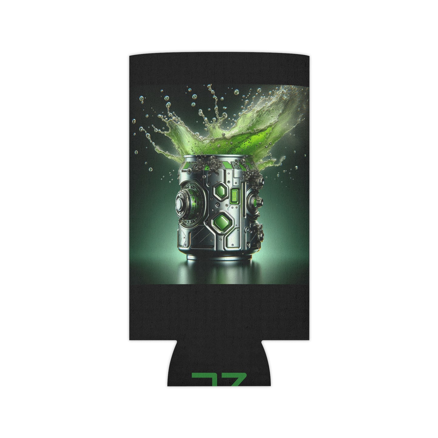 Futuristic Can Cooler - Stay Cool Longer "Beersplosion" By ZabzLabz (Regular & Slim Can Available)