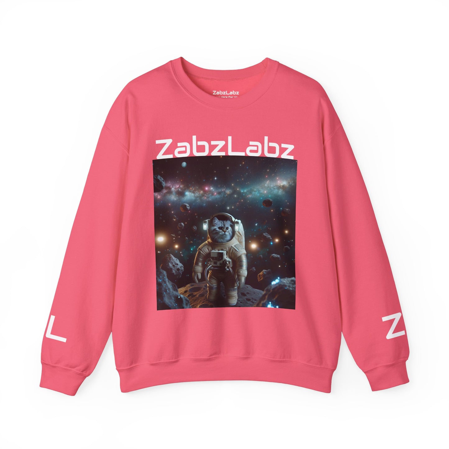 ZabzLabz Space Cat Crewneck Sweatshirt – Unisex Heavy Blend™