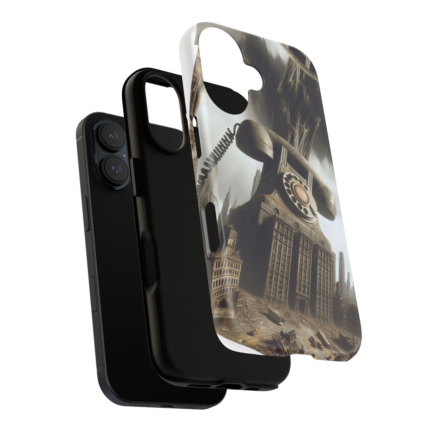 iPhone 16 Hard Case - Tough Cases, Tough Image "Telephone" By ZabzLabz