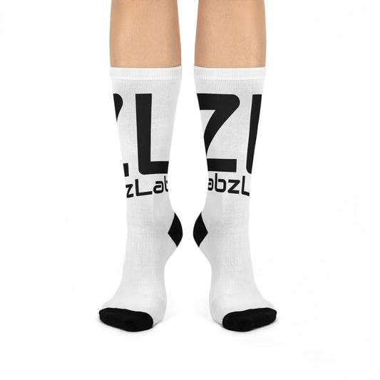 Custom Cushioned Crew Socks- Perfect for Everyday Comfort "ZL" By ZabzLabz