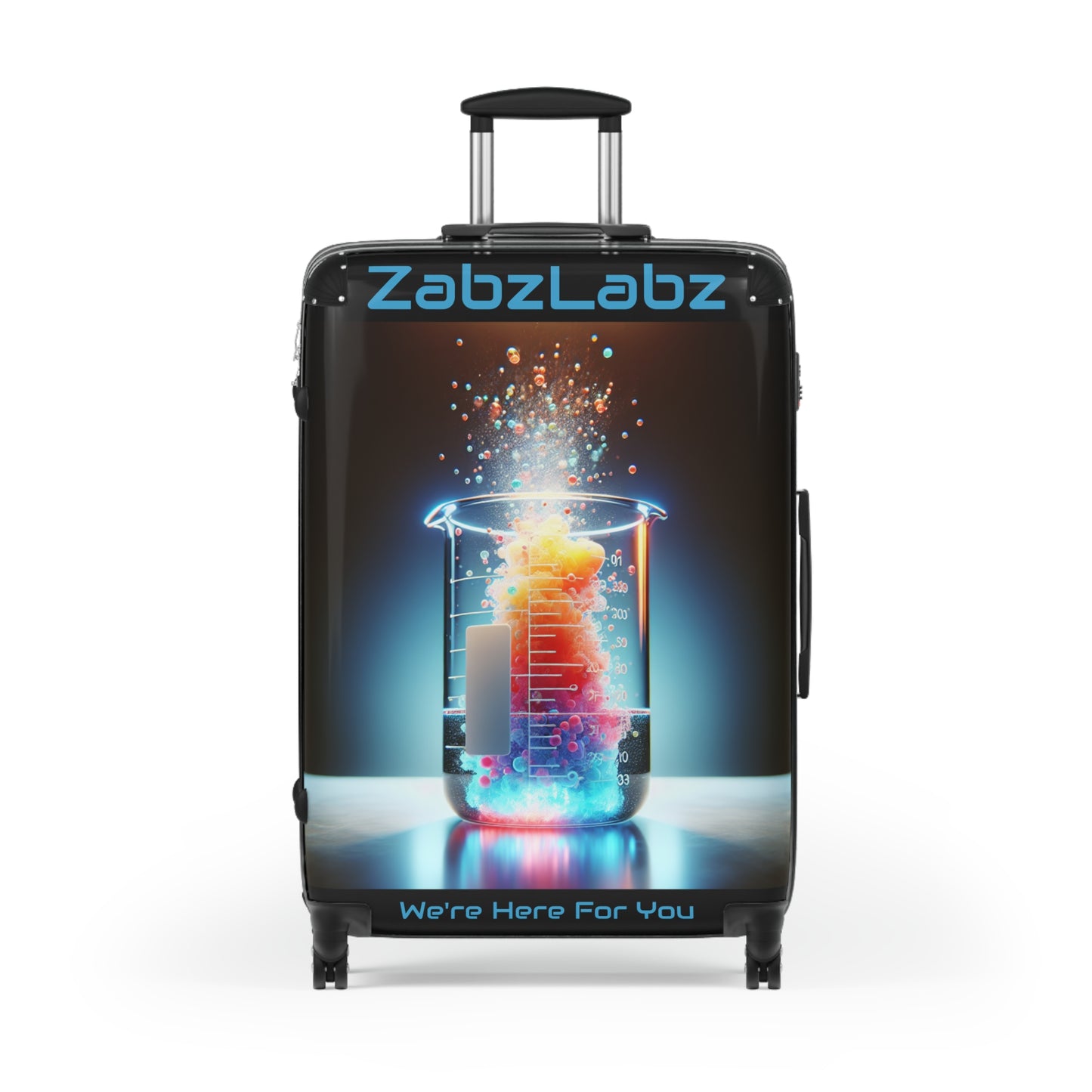 Chemistry Suitcase - Travel with Style "We're Here For You" By ZabzLabz