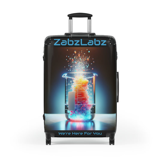 Chemistry Suitcase - Travel with Style "We're Here For You" By ZabzLabz