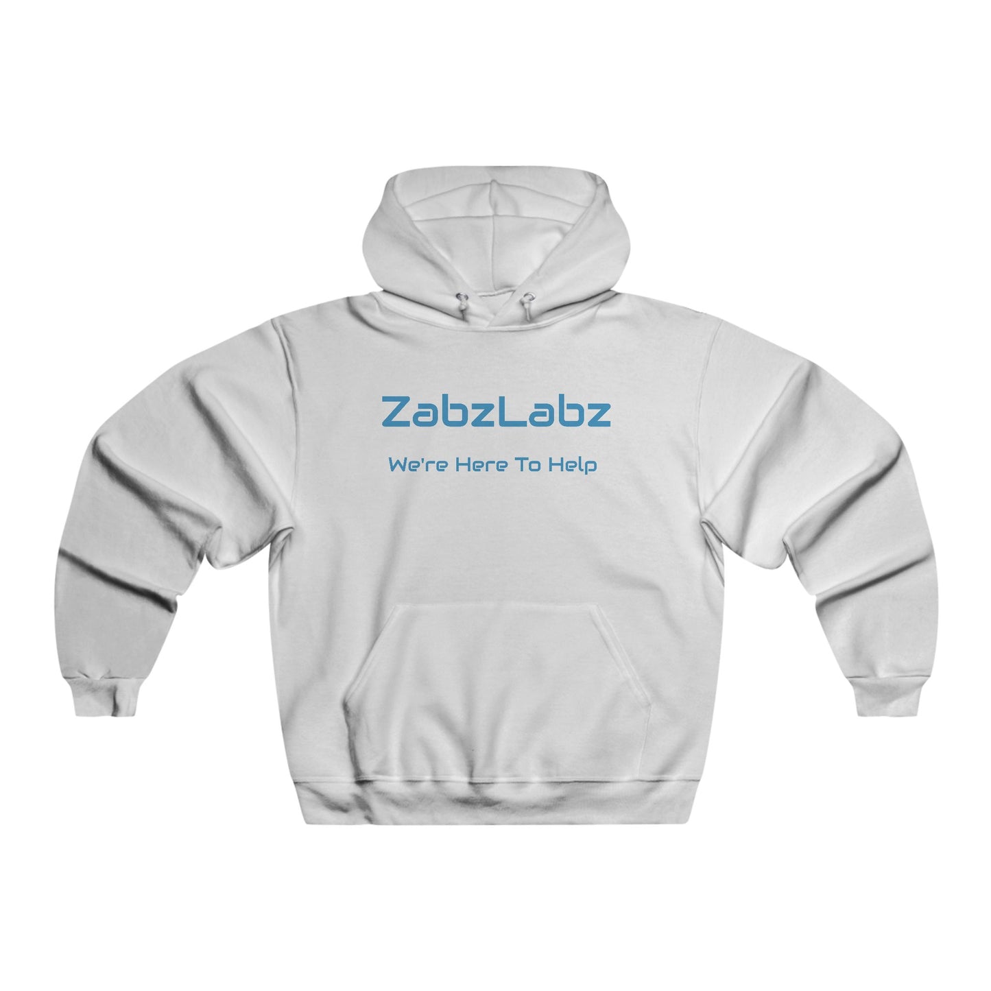 DNA Themed NUBLEND® Hooded Sweatshirt - "We're Here To Help" By ZabzLabz