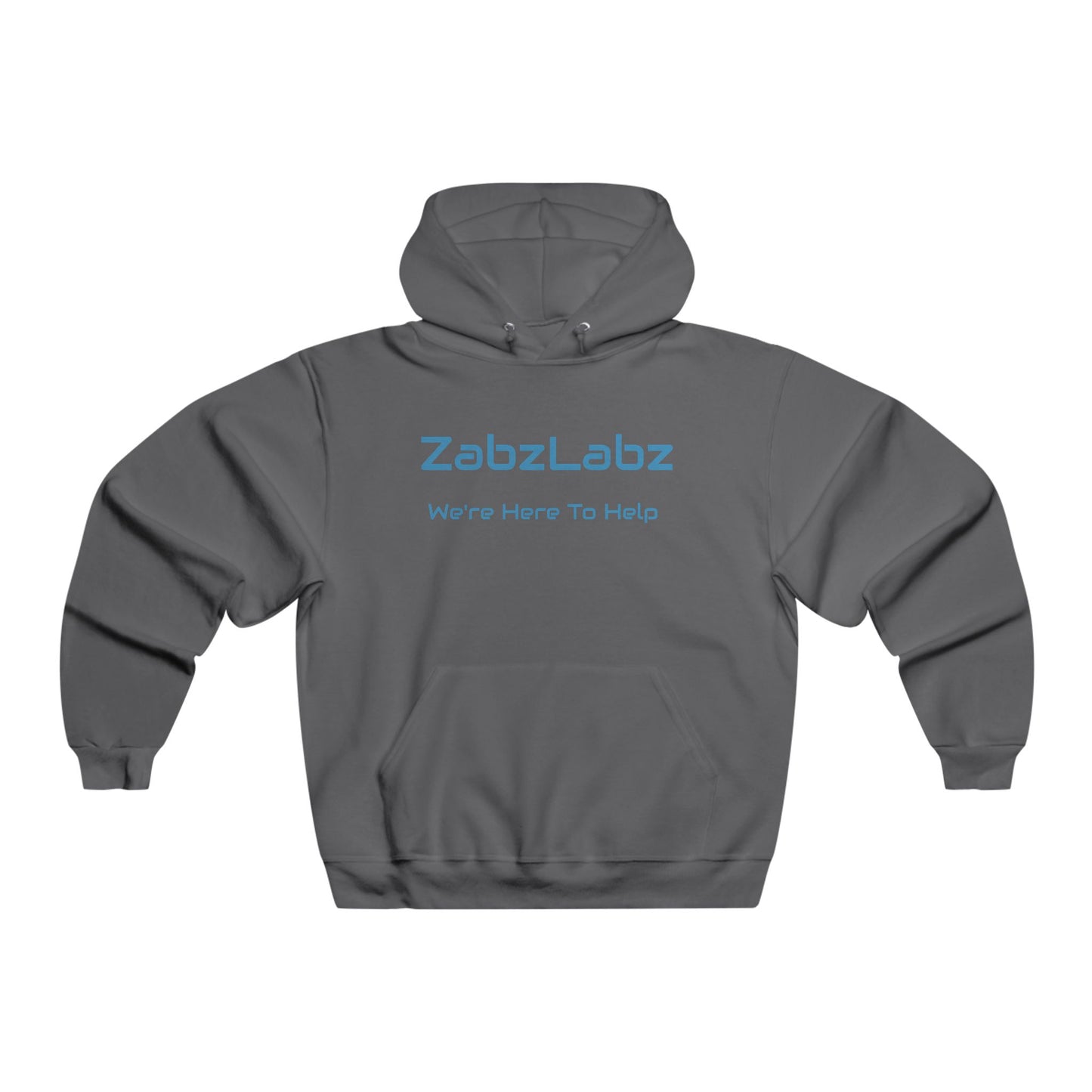 DNA Themed NUBLEND® Hooded Sweatshirt - "We're Here To Help" By ZabzLabz