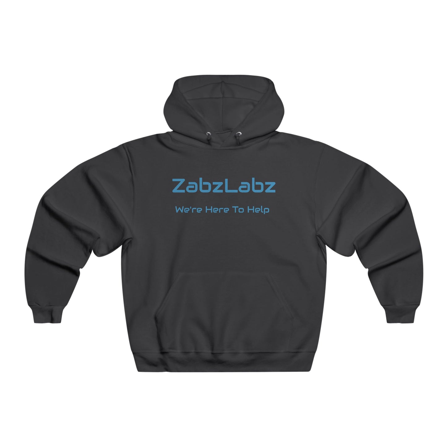 DNA Themed NUBLEND® Hooded Sweatshirt - "We're Here To Help" By ZabzLabz