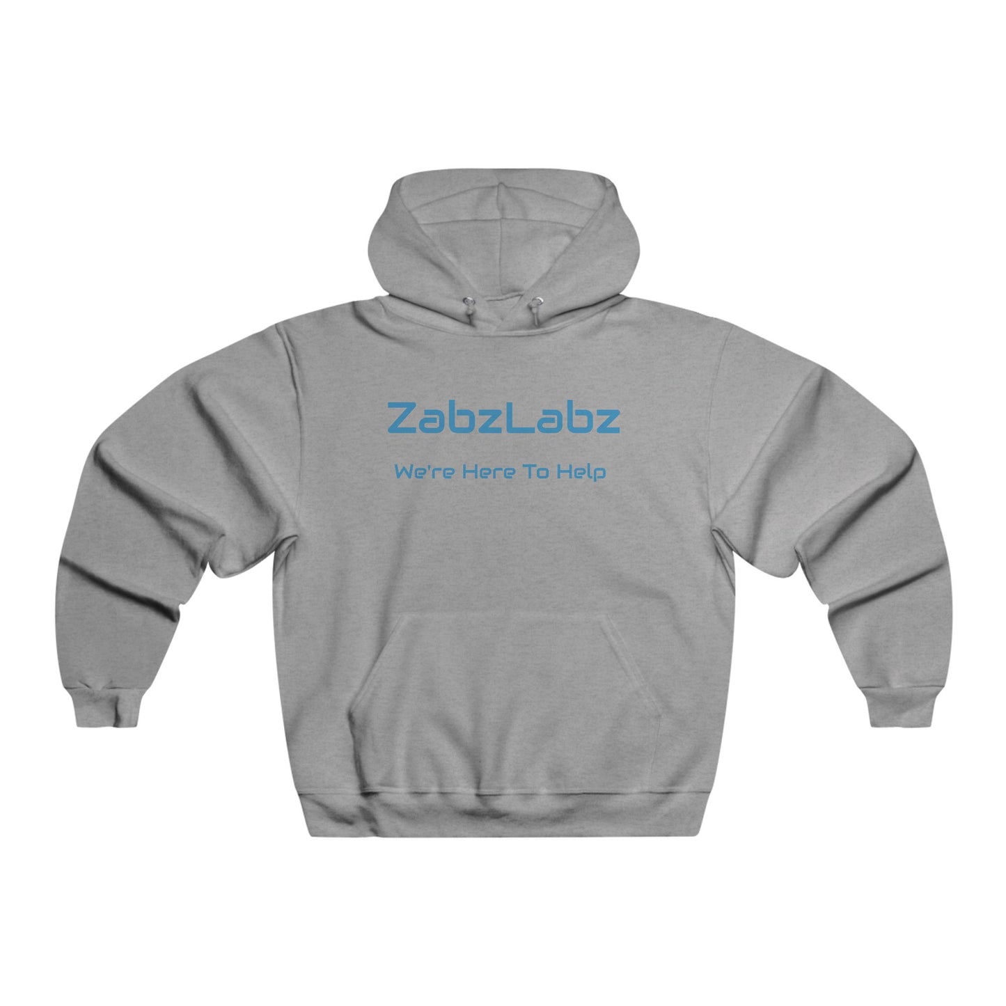 DNA Themed NUBLEND® Hooded Sweatshirt - "We're Here To Help" By ZabzLabz