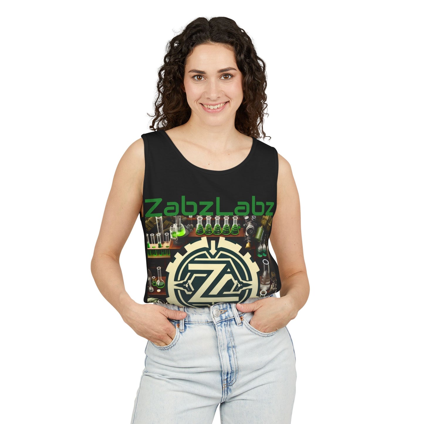 ZabzLabz Original Unisex Tank Top - "ZabzLabz Coin" By ZabLabz