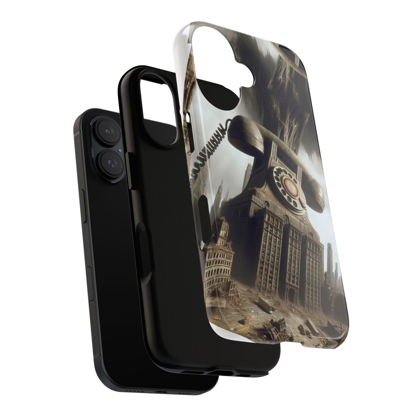 iPhone 16 Hard Case - Tough Cases, Tough Image "Telephone" By ZabzLabz