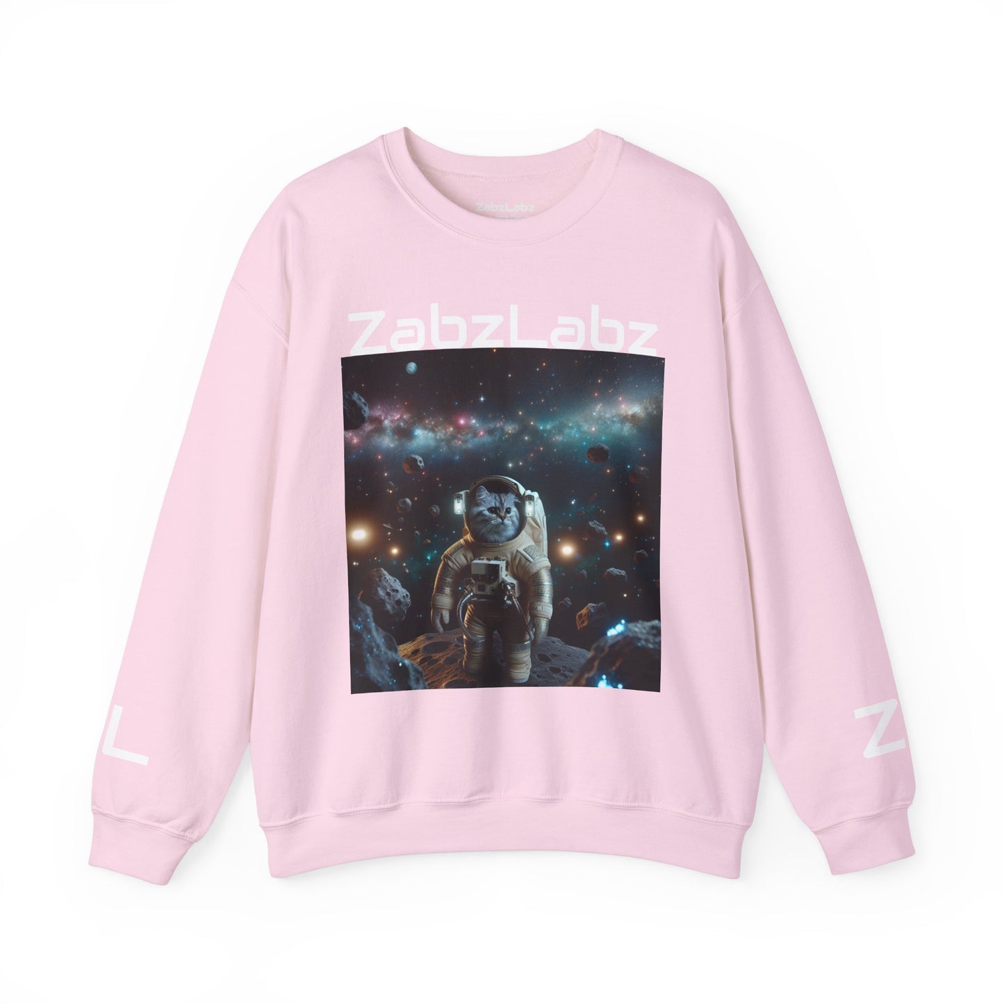 ZabzLabz Space Cat Crewneck Sweatshirt – Unisex Heavy Blend™