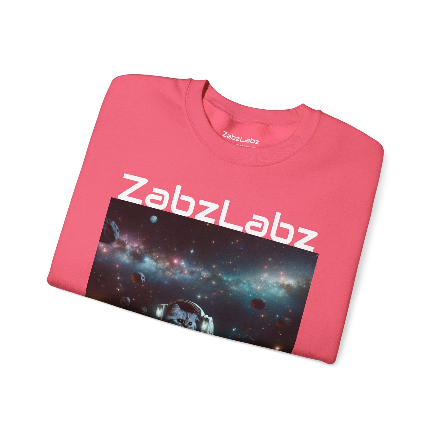 ZabzLabz Space Cat Crewneck Sweatshirt – Unisex Heavy Blend™