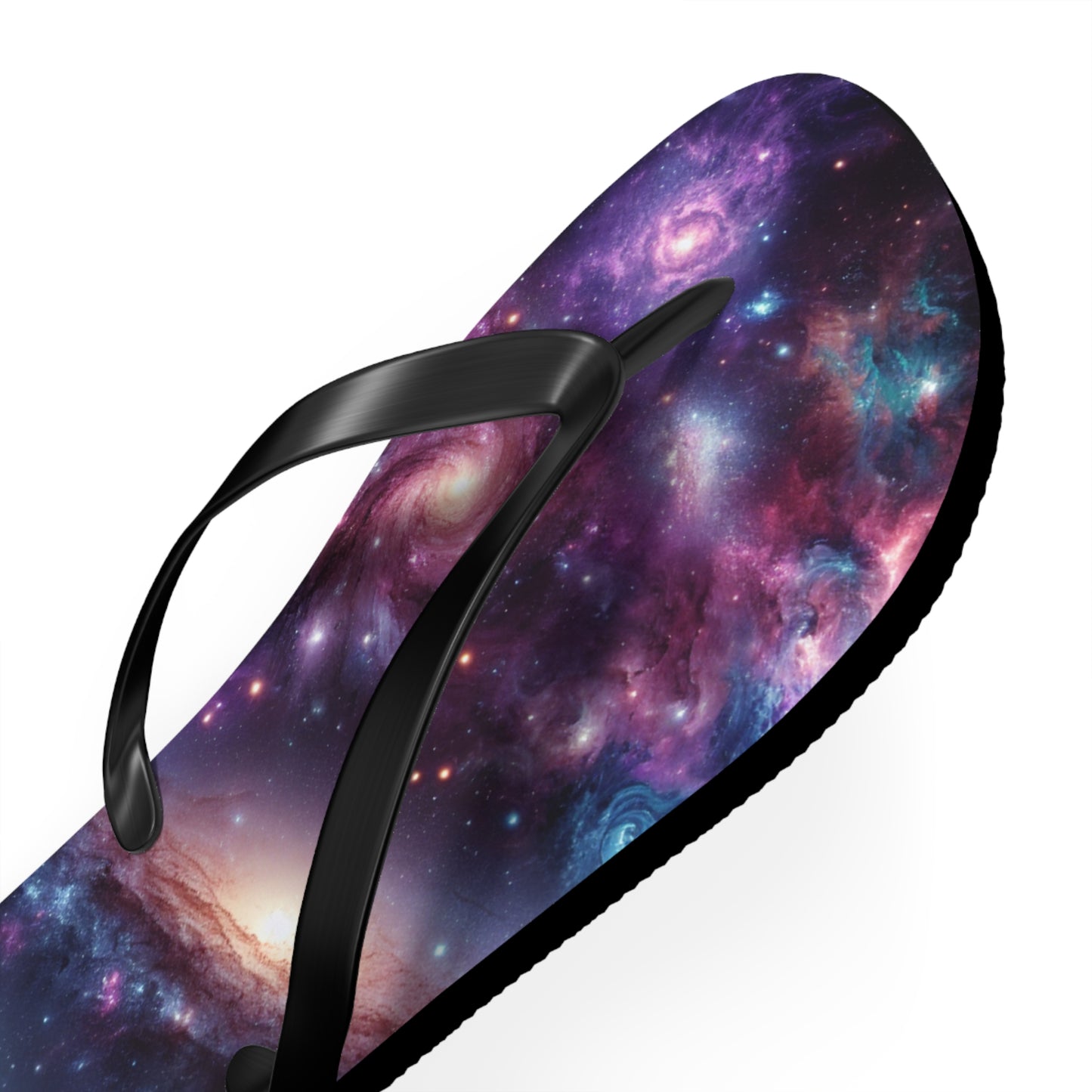 Cosmic Galaxy Flip Flops - Space-Themed Summer Footwear "Galaxy" By ZabzLabz