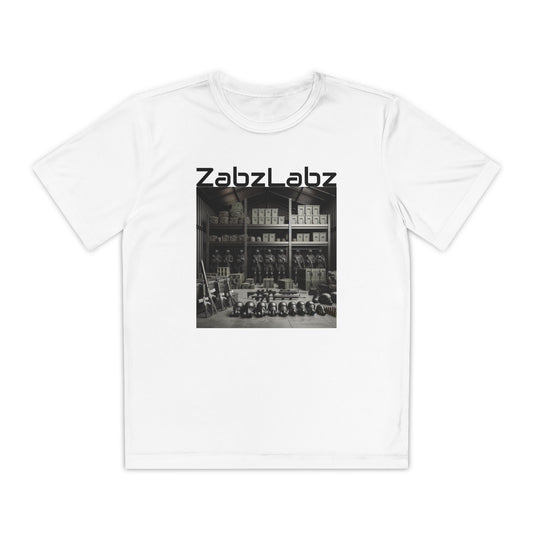 Youth Competitor Tee with Bold Logo - Perfect for Active Kids and Teens "ZabzLabz" By ZabzLabz