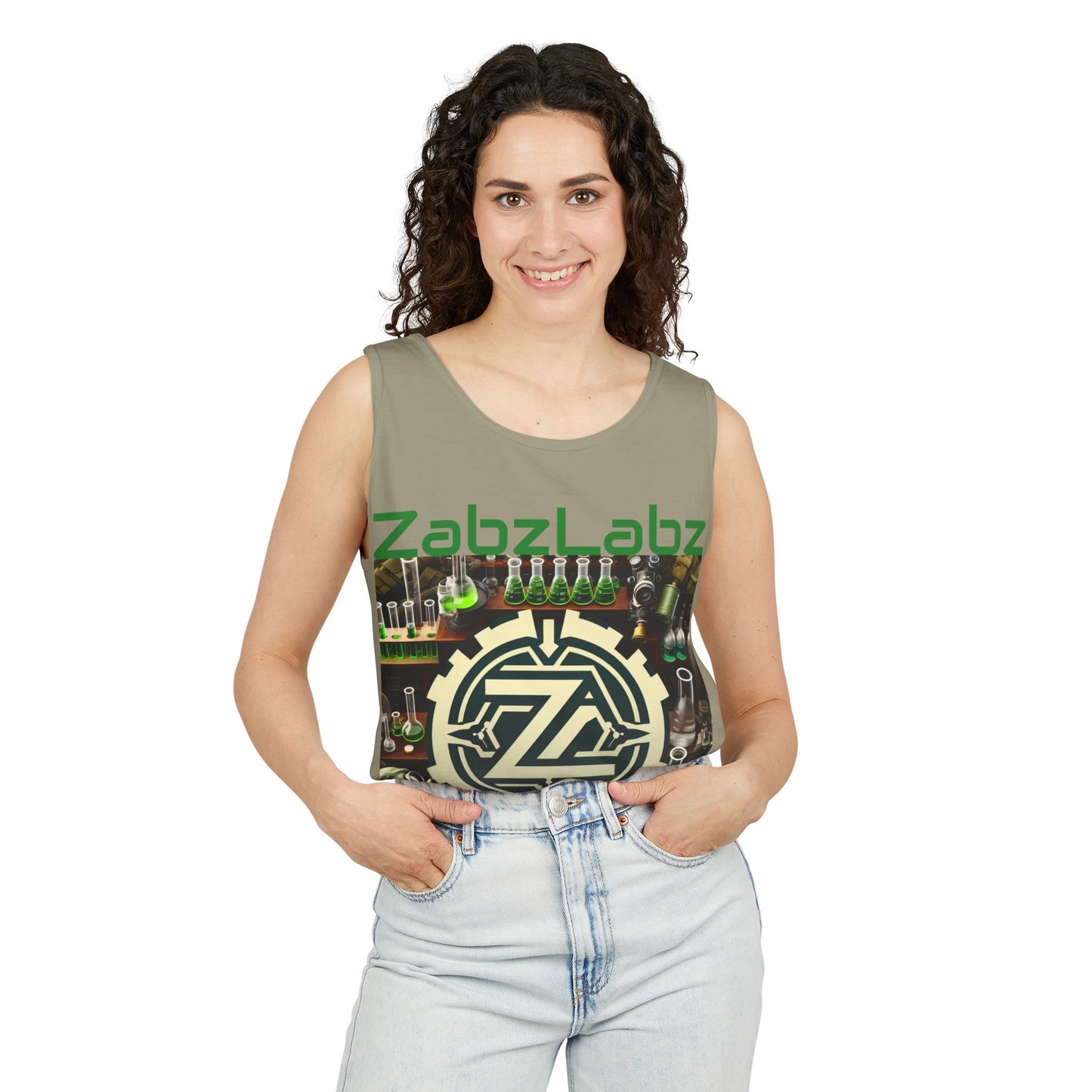 ZabzLabz Original Unisex Tank Top - "ZabzLabz Coin" By ZabLabz