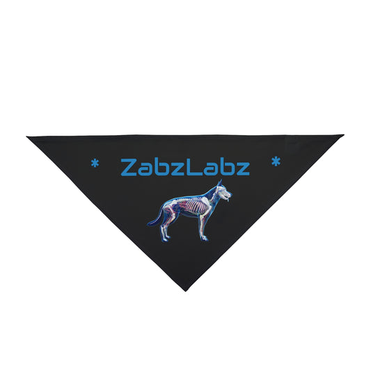 Glow-in-the-Dark Dog Bandana - "Woof" By ZabzLabz