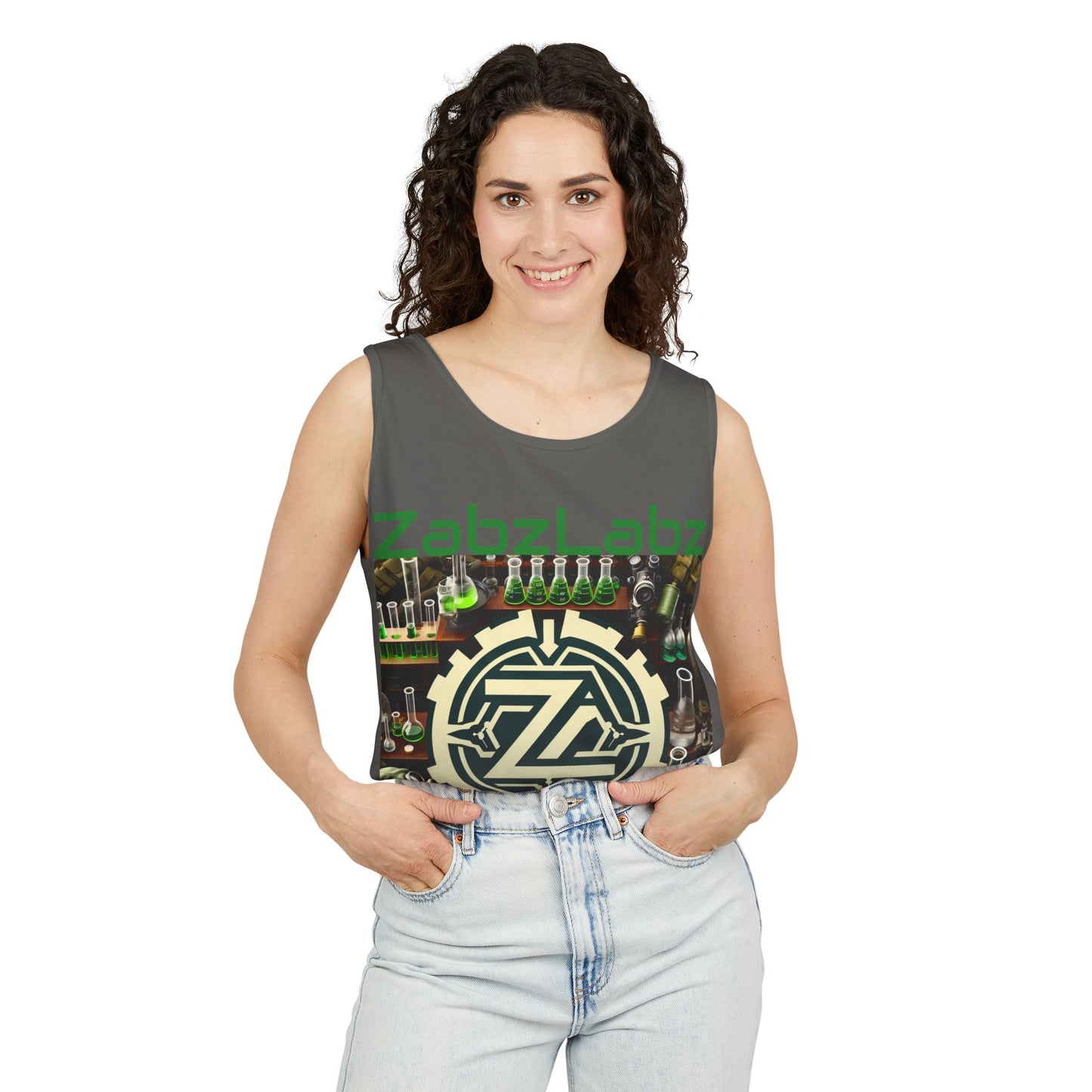 ZabzLabz Original Unisex Tank Top - "ZabzLabz Coin" By ZabLabz